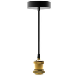 Suspension Vintage dorée E27 XANLITE – Éclairage Élégant | XANLITE