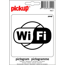 Pictogramme Wi-Fi Vinyle 10x10cm – Signalisation Facile | PICKUP