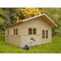 Abri de jardin bois Weekend 40mm 5x5m – Abri en bois | SOLID