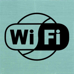 Plaque Wi-Fi Adhésive 8x8cm – Signalisation Facile | PICKUP