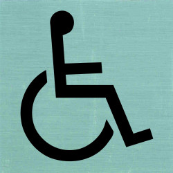 Plaque Handicapée Adhésive 8x8cm – Signalisation Claire | PICKUP