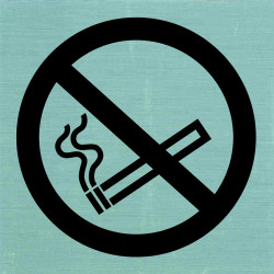 Plaque Défense de Fumer 8x8cm – Signalisation Claire | PICKUP