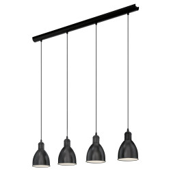 Lustre Priddy Noir EGLO – Éclairage Élégant | EGLO