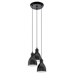 Lustre Priddy Noir EGLO – Éclairage Élégant | EGLO