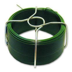Fil acier plastifié vert 0,8mm 75m – Idéal jardin | CHAPUIS
