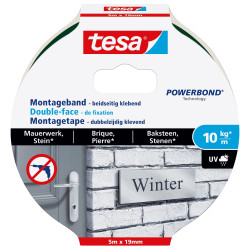 Ruban adhésif TESA Powerbond – Fixation Forte Brique | TESA

