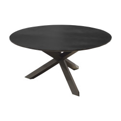 Table de jardin Ferrone Ø 150 cm grise