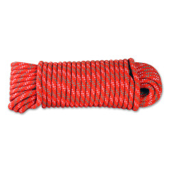 Drisse tressée orange 6mm 15m – Corde résistante | CHAPUIS