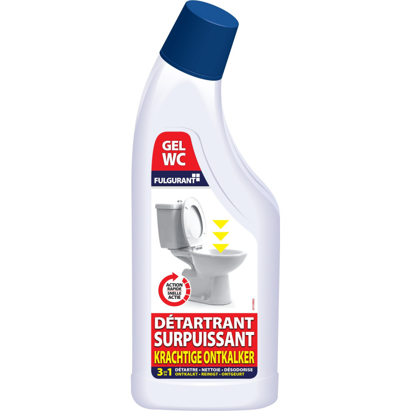 Détartrant surpuissant WC en gel 0,75 L FULGURANT SANITAIRE