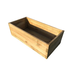 Bac à fleurs rectangulaire Eco 80x40x27cm – Jardin Durable | SOLID