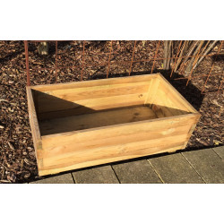 Bac à fleurs rectangulaire Eco 80x40x27cm – Jardin Durable | SOLID