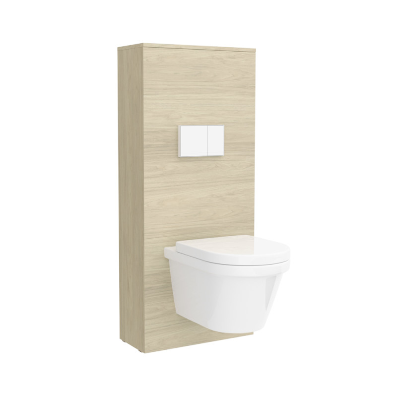 Habillage universel pour bâti-chasse Monaco chêne clair laminé CYGNUS BATH