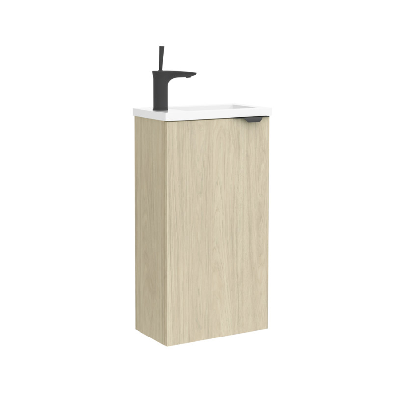 Meuble lave-mains Monaco chêne clair laminé CYGNUS BATH