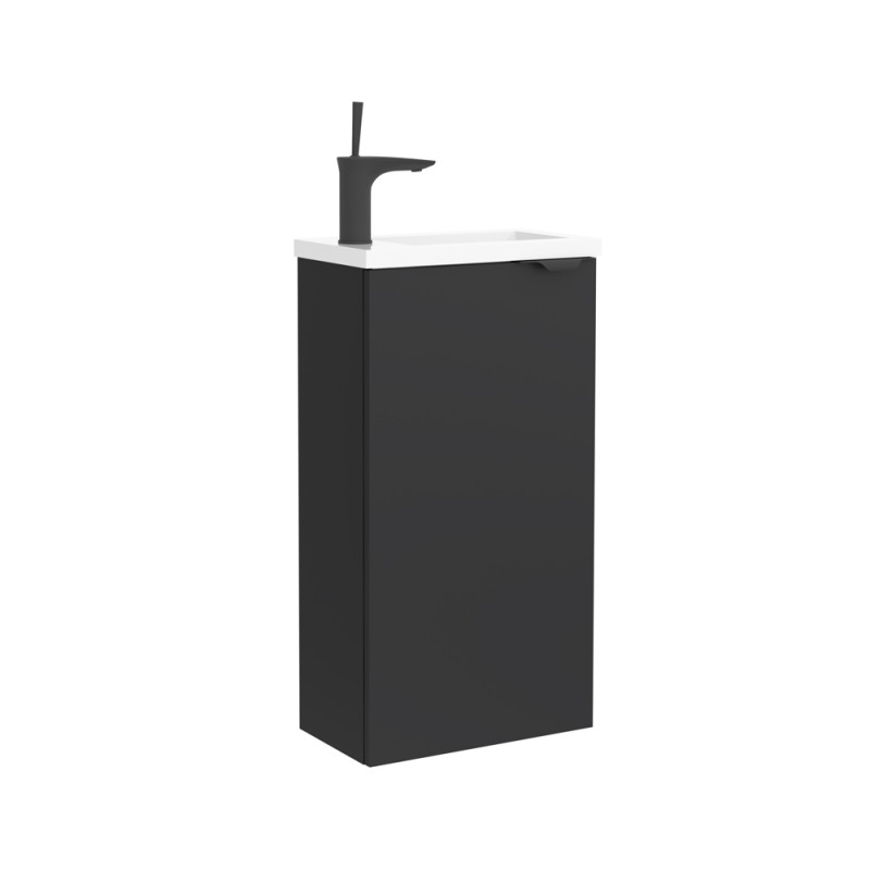 Meuble lave-mains Monaco noir mat CYGNUS BATH