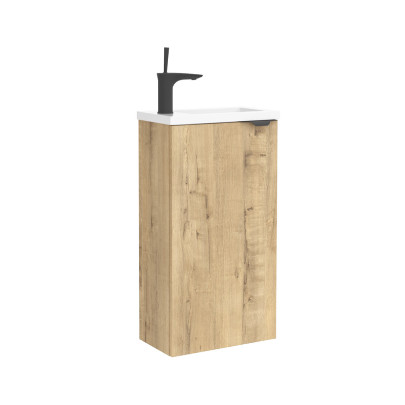 Meuble lave-mains Monaco chêne brut laminé CYGNUS BATH