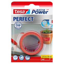 Adhésif Perfect Extra Power rouge 2,75 m x 19 mm TESA