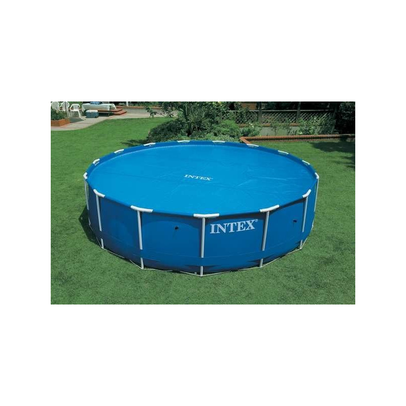 Bâche de protection Deluxe piscine tubulaire ronde Ø 488 cm - intex