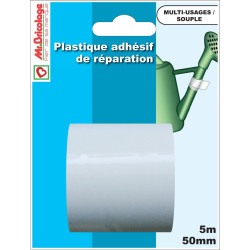 Adhésif de réparation pour PVC blanc 5 m x 50 mm MR.BRICOLAGE