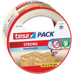 Adhésif Pack Strong transparent 66 m x 50 mm TESA