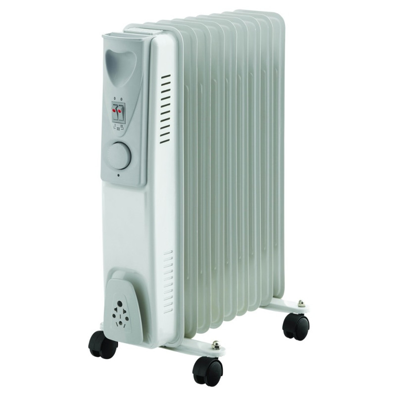 Radiateur bain d'huile avec roulettes 1800 W WARMTECH