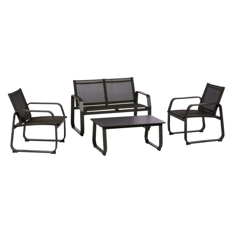 Salon de jardin Gili graphite