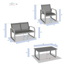 Salon de jardin Gili graphite