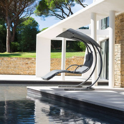 Lit suspendu Majorque ardoise