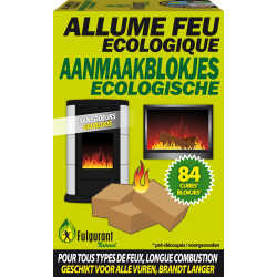 Allume feu écologique FULGURANT NATURAL – 84 pièces