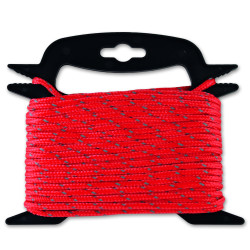 Corde en polypropylène réfléchissante rouge Ø 4,8 mm 15 m CHAPUIS