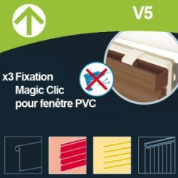 Fixation store Magic Clic V5 PVC – Installation facile | INVENTIV