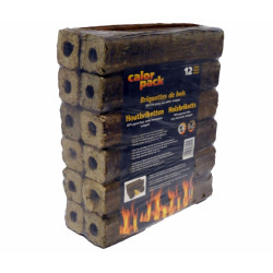 Bûche extrudée 10 kg CALOR PACK - Combustible | CALOR PACK