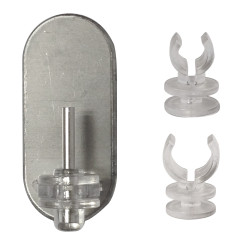 Piton adhésif Neofix 3-en-1 chromé – Installation facile | MOBOIS