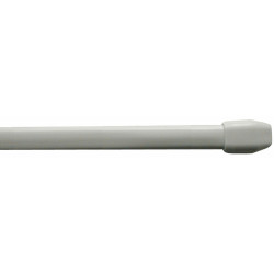 Tringle plate extensible avec 4 pitons blanche 80 à 140 cm 2 pièces MOBOIS