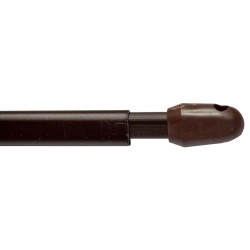 Tringle plate extensible avec 4 pitons brune 40 à 65 cm 2 pièces MOBOIS