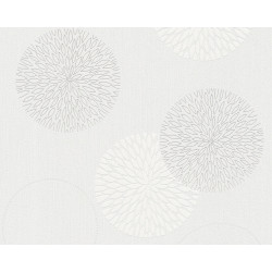 Intissé Fleurs Gris Clair 53cm – Déco Chic & Facile