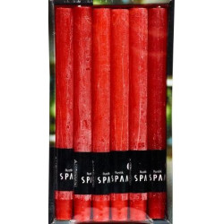 Bougie Chandelier Rustique Rouge 25cm – Ambiance Chaleureuse | SPAAS