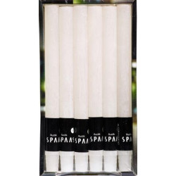 Bougie Chandelier Rustique Blanche 25cm – Ambiance Chaleureuse | SPAAS