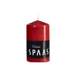 Bougie Cylindre Rouge 6x10cm – Ambiance Chaleureuse | SPAAS