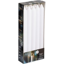 Bougie Chandelier Blanche Classique 10 Pcs – Ambiance Lumineuse | SPAAS