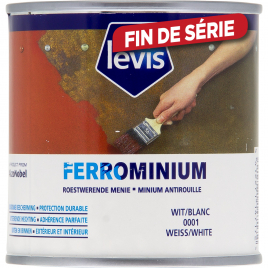 Minium antirouille Ferrominium blanc 0,25 L LEVIS