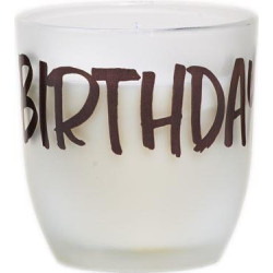 Bougie en verre sablé d'anniversaire – Célébrez en lumière | SPAAS