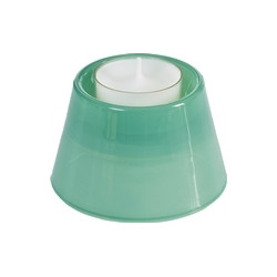 Bougeoir conique verre émeraude – Élégance & Ambiance | SPAAS