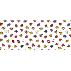 Toile cirée sur support non-tissé Animaux 140 cm au mètre HOBBYTEX