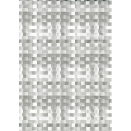 Toile cirée avec relief sur support non-tissé Basket weave argent 140 cm au mètre HOBBYTEX