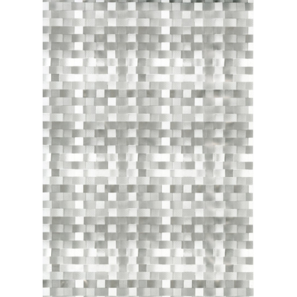 Toile cirée avec relief sur support non-tissé Basket weave argent 140 cm au mètre HOBBYTEX