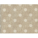 Nappe cirée en fibranne gaufré Antibes beige 140 cm au mètre HOBBYTEX