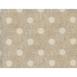 Nappe cirée en fibranne gaufré Antibes beige 140 cm au mètre HOBBYTEX