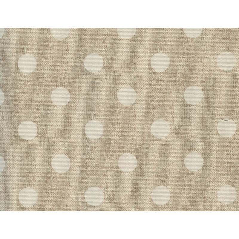 Nappe cirée en fibranne gaufré Antibes beige 140 cm au mètre HOBBYTEX