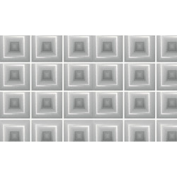 Nappe en PVC transparente grainée Crystal Mosaïque 140 cm au mètre JOY@HOME