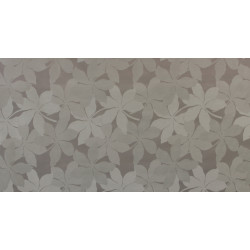Nappe tissée jacquard Chartres argent 140 cm au mètre Q-TEX